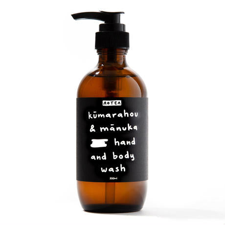 AOTEAクマラホウ&マヌカ ハンド&ボディウォッシュ 200ml Kūmarahou & Mānuka Hand and Body Wash