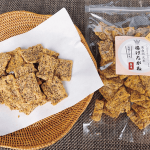 「美食同玄米」揚げたがね (塩味）　Bishokudo Rice Crackers - Salt