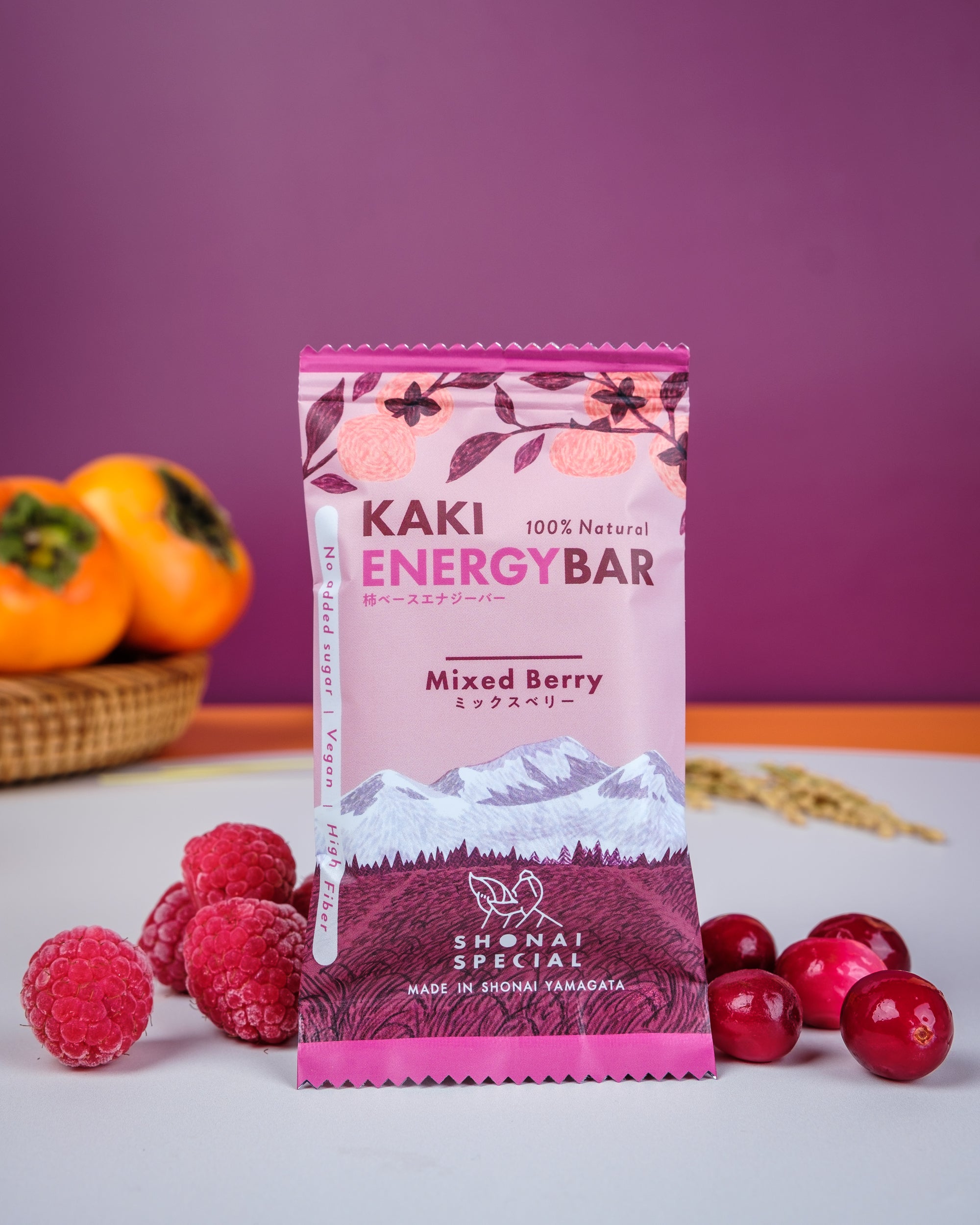 Healthy Beauty ミックスベリー味 30食2個シェーカースプーン付き 柿ベースエナジーバー // ミックスベリー / 4個セット – Wholesum