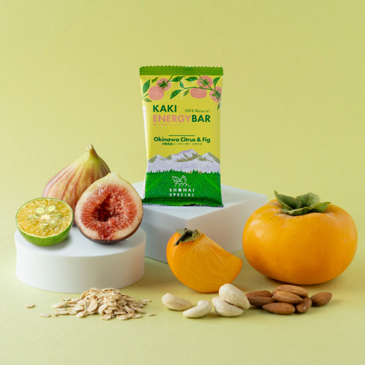 柿ベースエナジーバー - 沖縄県産シークヮーサーイチジク / 4個セット