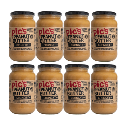 【8個セット】ピックスピーナッツバター あらびきクランチ(380g) - PIC's Peanut Butter 380g - Crunchy