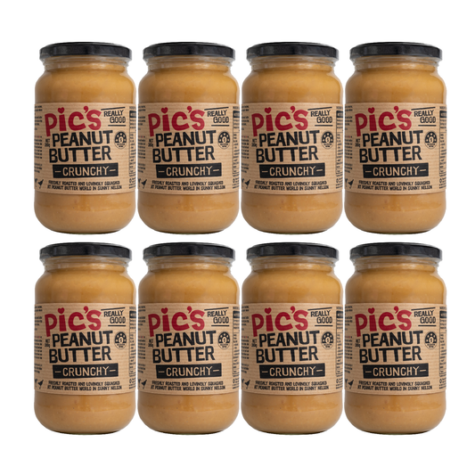 【8個セット】ピックスピーナッツバター あらびきクランチ(380g) - PIC's Peanut Butter 380g - Crunchy