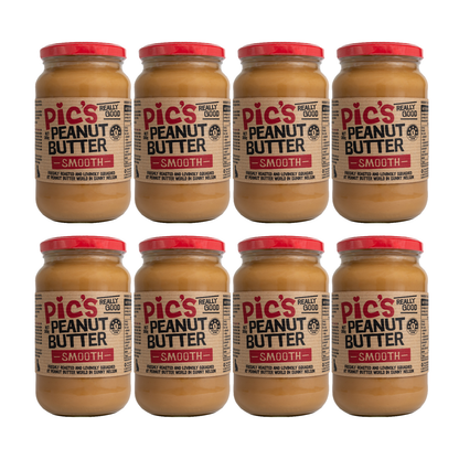 【8個セット】 ピックスピーナッツバター なめらかスムース(380g) - PIC's Peanut Butter 380g