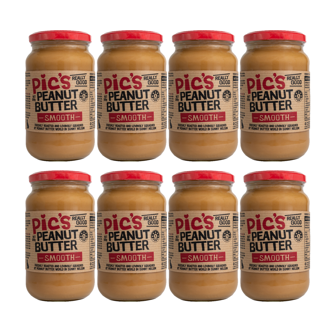 【8個セット】 ピックスピーナッツバター なめらかスムース(380g) - PIC's Peanut Butter 380g