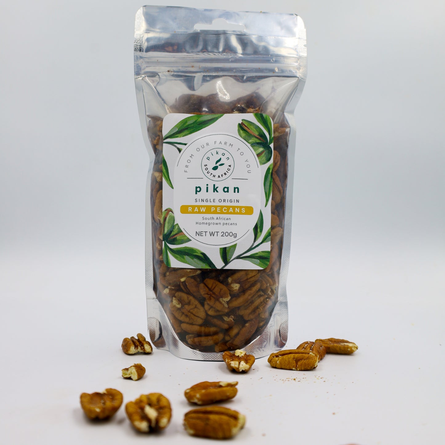 Pikan  生ピーカンナッツ　200g　- Raw Pecan Nuts