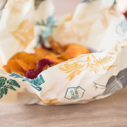 みつろうエコラップ Sサイズ2枚セット (オーガニックコットン100%生地) Small Twin Pack Honeywraps (17cm x 20cm)