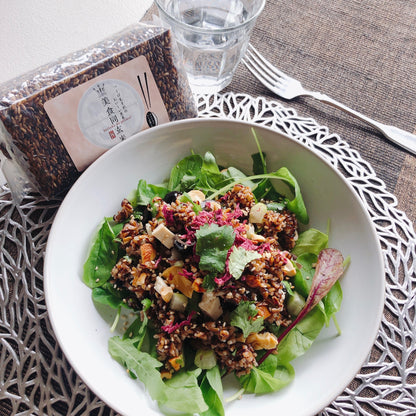 「美食同玄米」(４合 600g 脱酸素剤入り密封）　Bishokudo Rice (600g)　