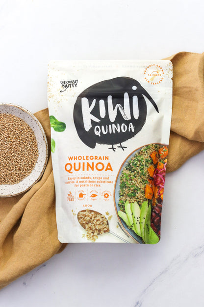キヌアのパッケージと内容の写真