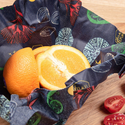 みつろうエコラップ Mサイズ (オーガニックコットン100%生地) Medium Honeywrap (24cm x 31cm)