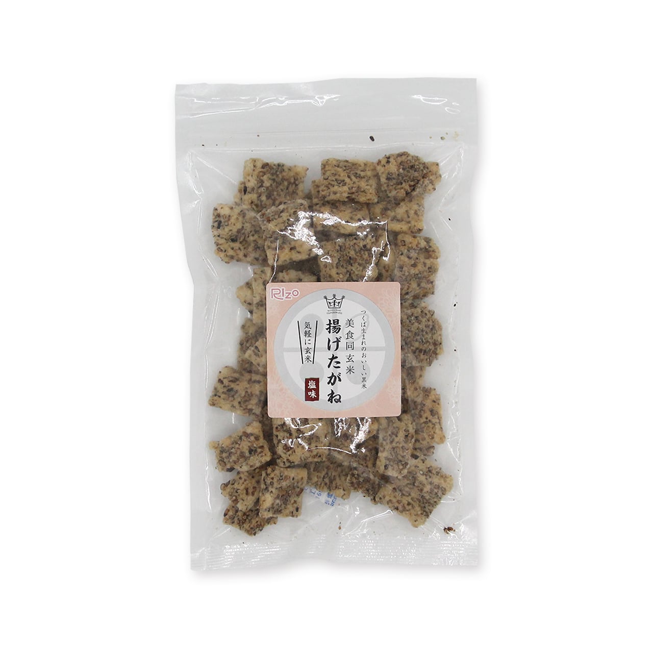 「美食同玄米」揚げたがね (塩味）　Bishokudo Rice Crackers - Salt