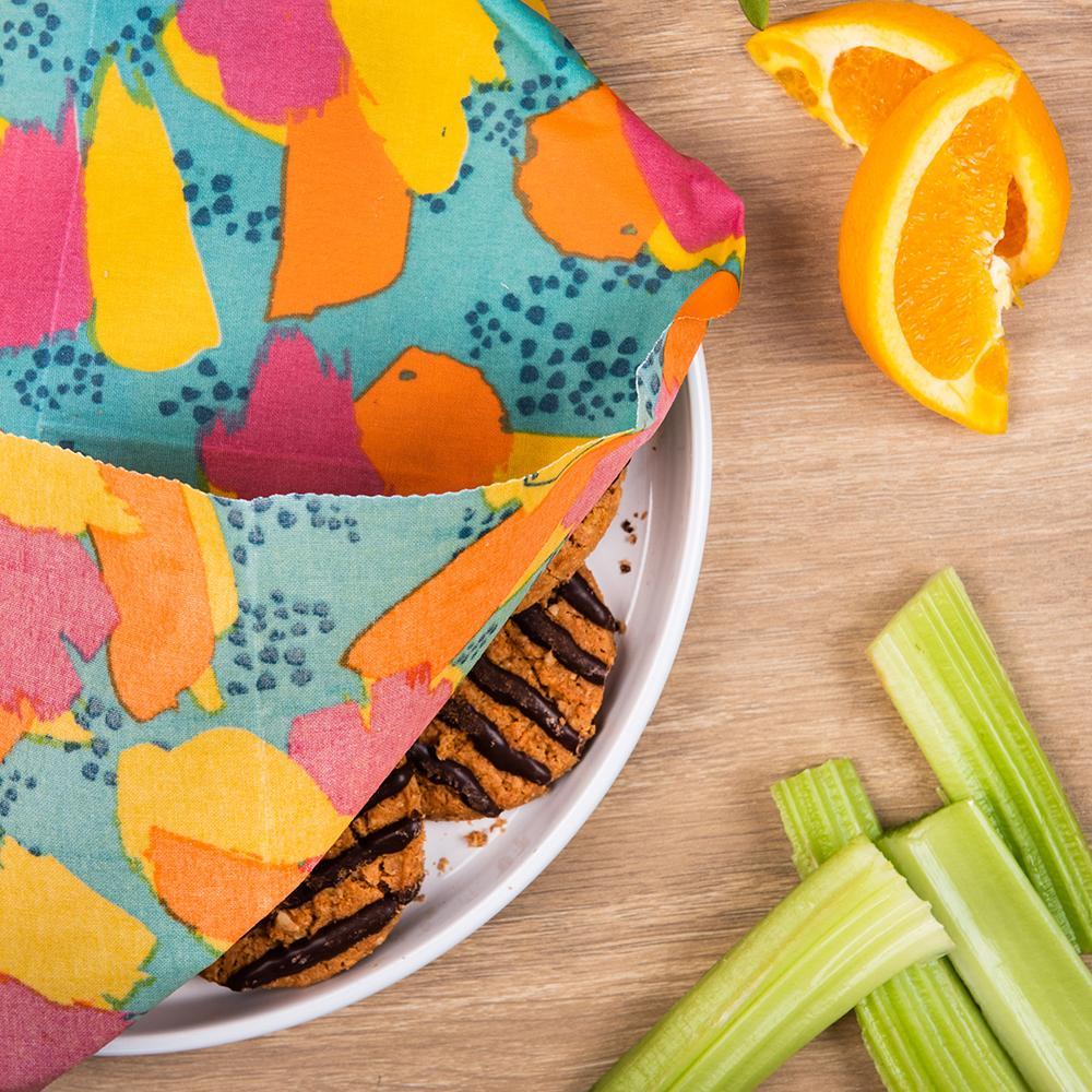 みつろうエコラップ Sサイズ2枚セット (オーガニックコットン100%生地) Small Twin Pack Honeywraps (17cm x 20cm)