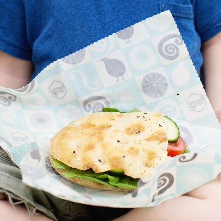 みつろうエコラップ Lサイズ (オーガニックコットン100%生地) Large Honeywrap (33cm x 35cm)