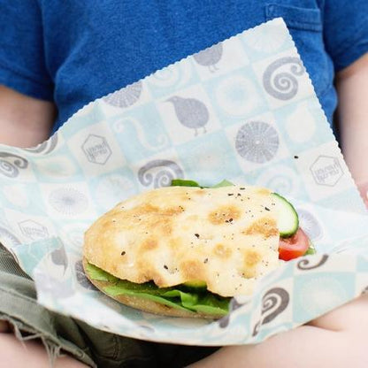 みつろうエコラップ Lサイズ (オーガニックコットン100%生地) Large Honeywrap (33cm x 35cm)